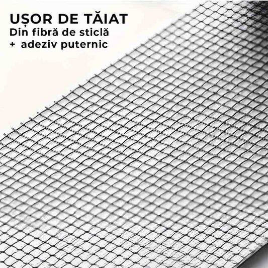 InsectFix - Bandă Adezivă pentru Repararea Plasei de Insecte