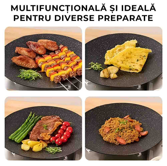 Tigaie Anti-Aderentă pentru Gătit fără Ulei
