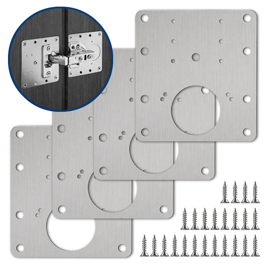 2+2 GRATIS: BalaFix Kit – Set Reparație Balamale cu Plăci din Oțel Inoxidabil