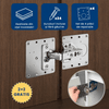 2+2 GRATIS: BalaFix Kit – Set Reparație Balamale cu Plăci din Oțel Inoxidabil