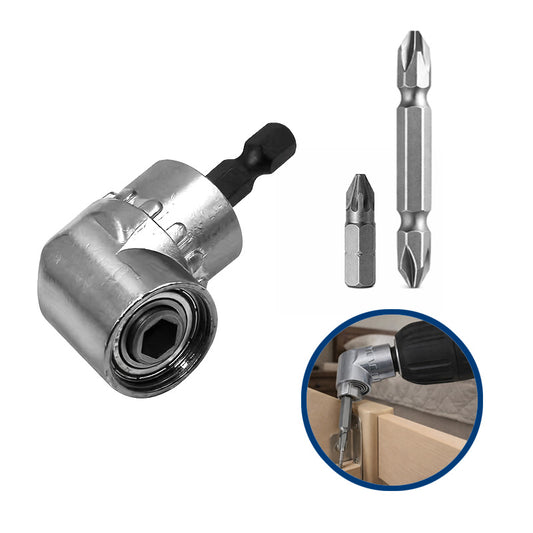 ȘuruFlex Pro – Adaptor Unghi Drept pentru Bormaşină cu 2 Bituri Incluse