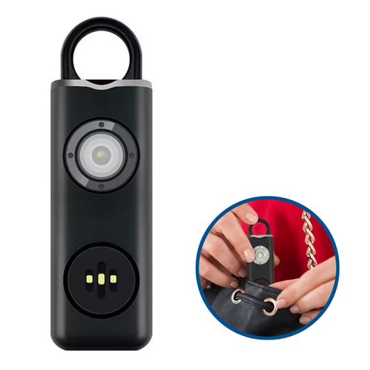 LadySafe Alarm – Sirenă de Urgență Portabilă tip Breloc cu Stroboscop