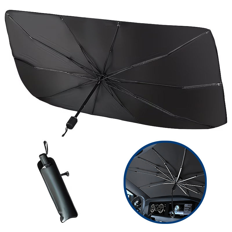 Solarbrella Max – Parasolar Pliabil Tip Umbrelă pentru Parbrizul Auto
