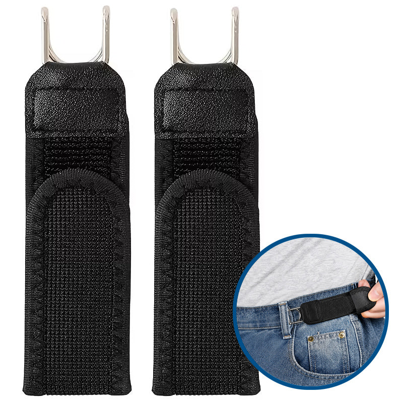 BeltFlex Easy - Set 2 Curele Elastice cu Cârlig Metalic și Scai Rezistent