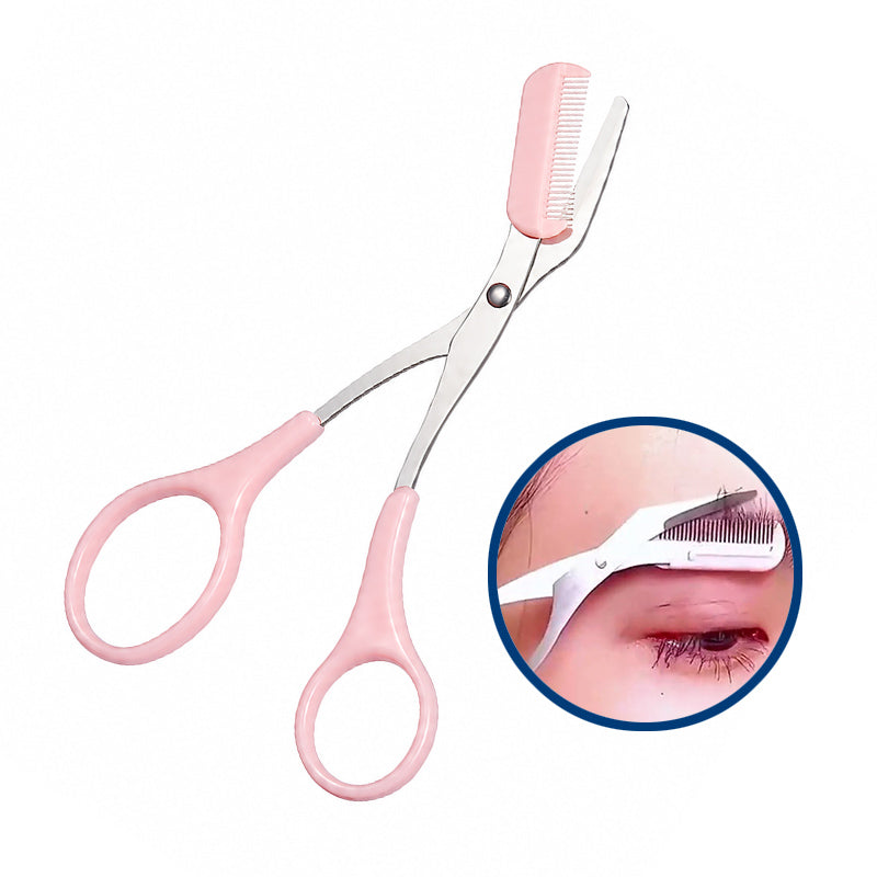 BrowTrim Luxe – Foarfecă cu Pieptene pentru Tunderea Precisă a Sprâncenelor