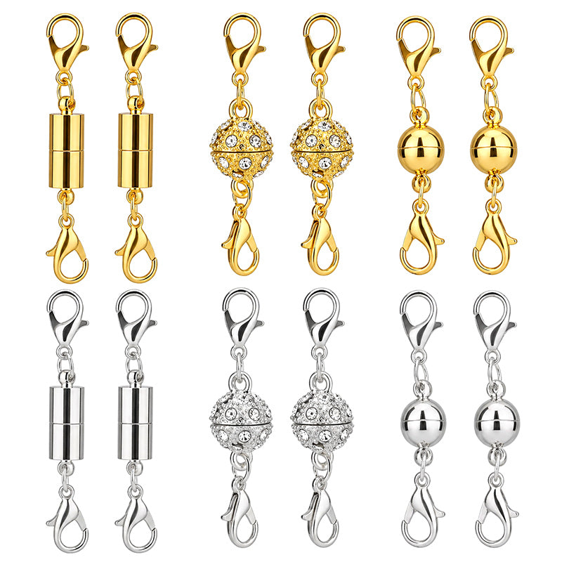 BijuMag Luxe – Set 12 Închizători Magnetice Elegante pentru Bijuterii