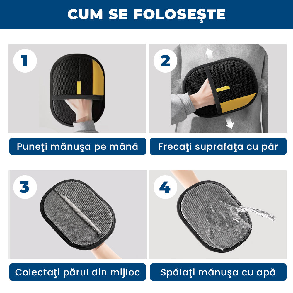 FurSwipe Easy – Mănușa Magică care Strânge Părul de Animal în Câteva Secunde