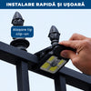 SolarClip Pro – Lampă Solară cu Clemă și Senzor de Mișcare pentru Exterior