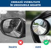 AutoViz Pro – Set 2 Oglinzi pentru Unghi Mort cu Vizor de Ploaie Integrat
