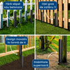 GardFix Pro – Set 2 Suporturi din Oțel pentru Repararea Gardurilor