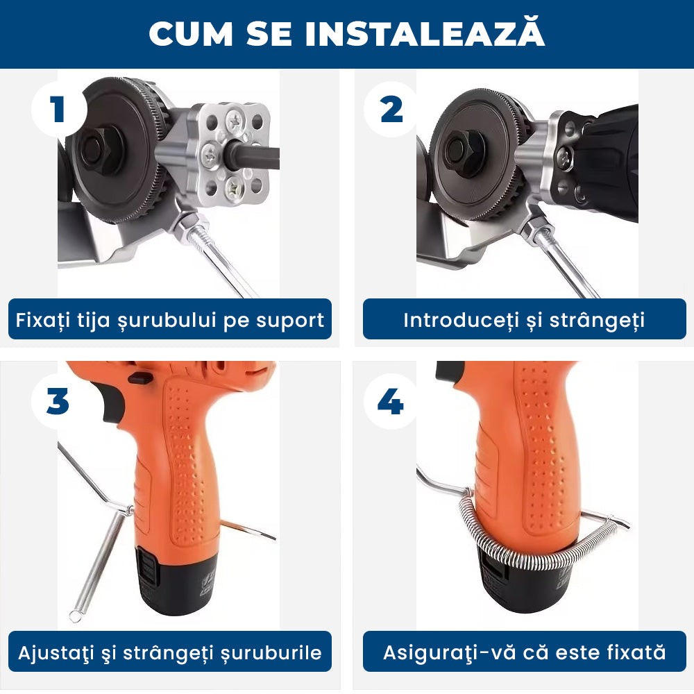 MetalCut Pro - Atașament de Tăiere Tablă pentru Bormașină
