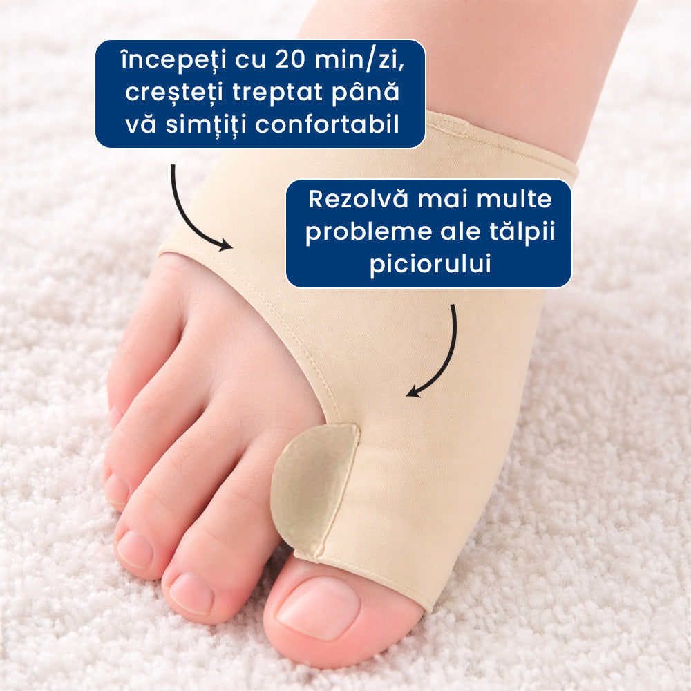 MontCorrect - Set 2 Bandaje Ortopedice pentru Monturi și Degete Strâmbe