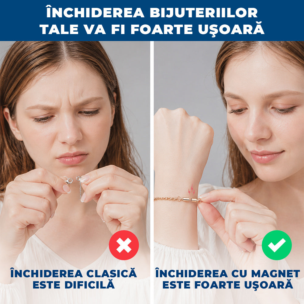 BijuMag Luxe – Set 12 Închizători Magnetice Elegante pentru Bijuterii