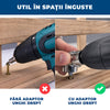 ȘuruFlex Pro – Adaptor Unghi Drept pentru Bormaşină cu 2 Bituri Incluse