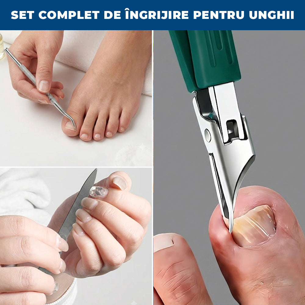 NailCut Pro – Set 3 Piese pentru Tăierea și Îngrijirea Unghiilor cu Probleme