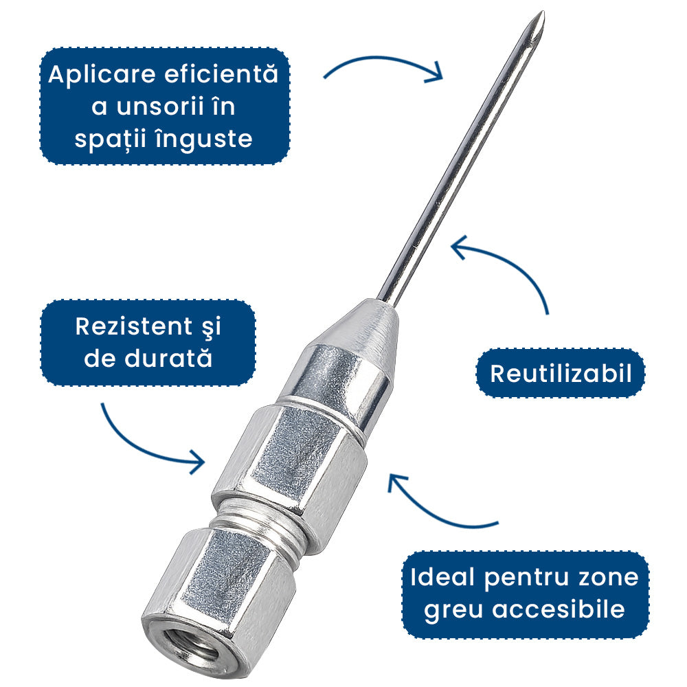 GresaFlow Easy – Set Profesional cu 5 Ace de Precizie pentru Pompa de Gresare