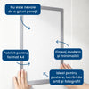 MagiRama – Set 3 Rame A4 cu Prindere Magnetică, fără Găuri în Perete