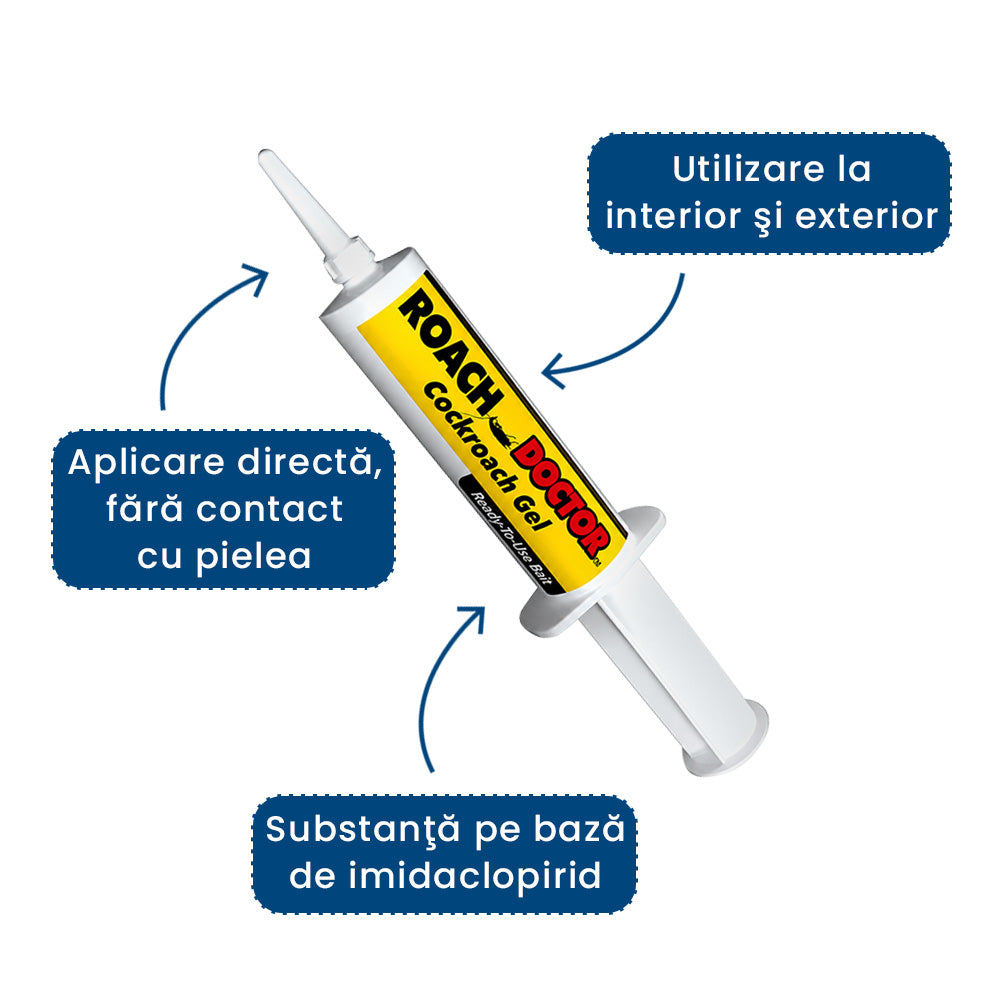 GândaStop Pro – Gel Insecticid în Seringă pentru Eliminarea Gândacilor
