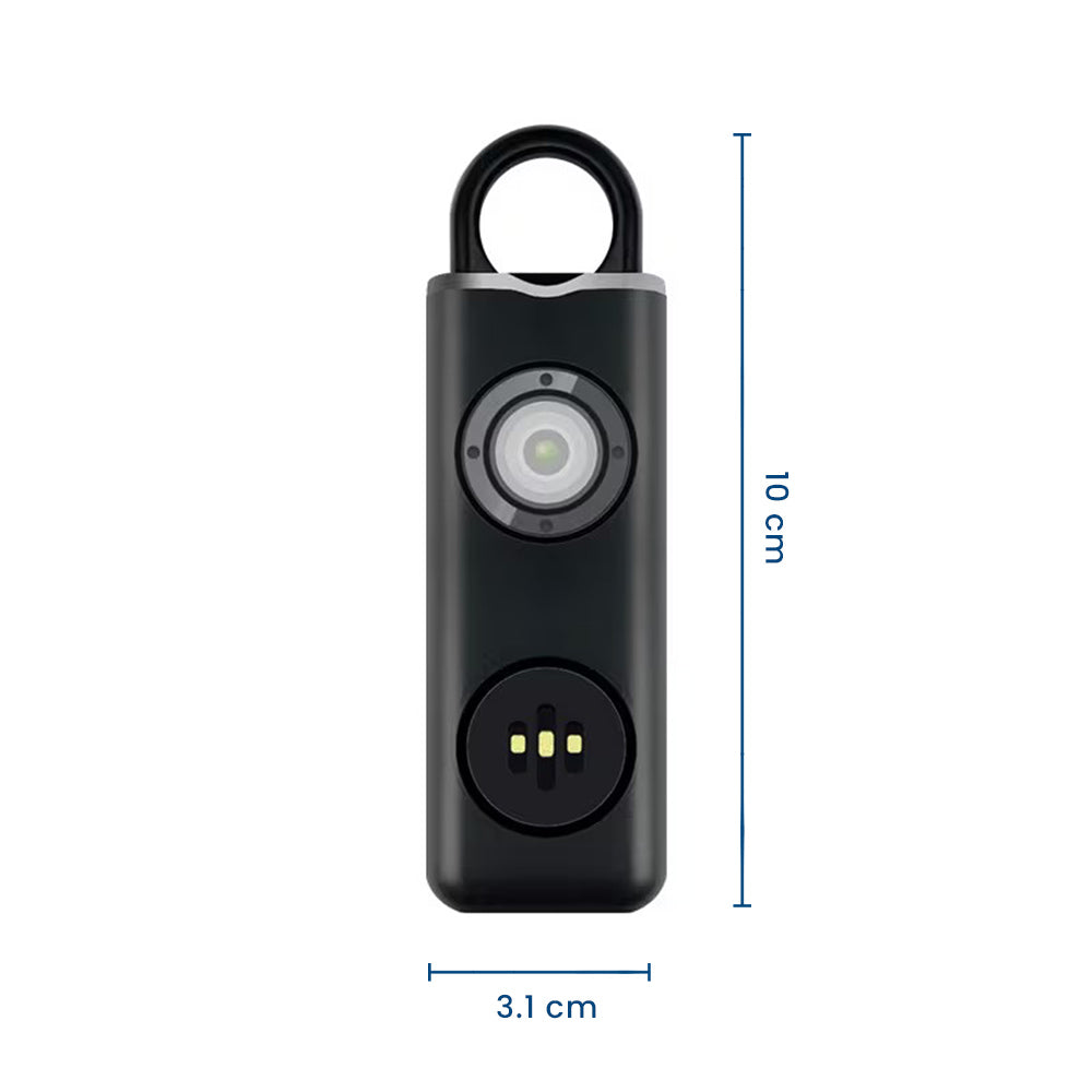 LadySafe Alarm – Sirenă de Urgență Portabilă tip Breloc cu Stroboscop