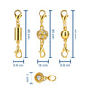 BijuMag Luxe – Set 12 Închizători Magnetice Elegante pentru Bijuterii
