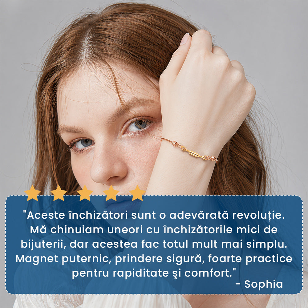 BijuMag Luxe – Set 12 Închizători Magnetice Elegante pentru Bijuterii