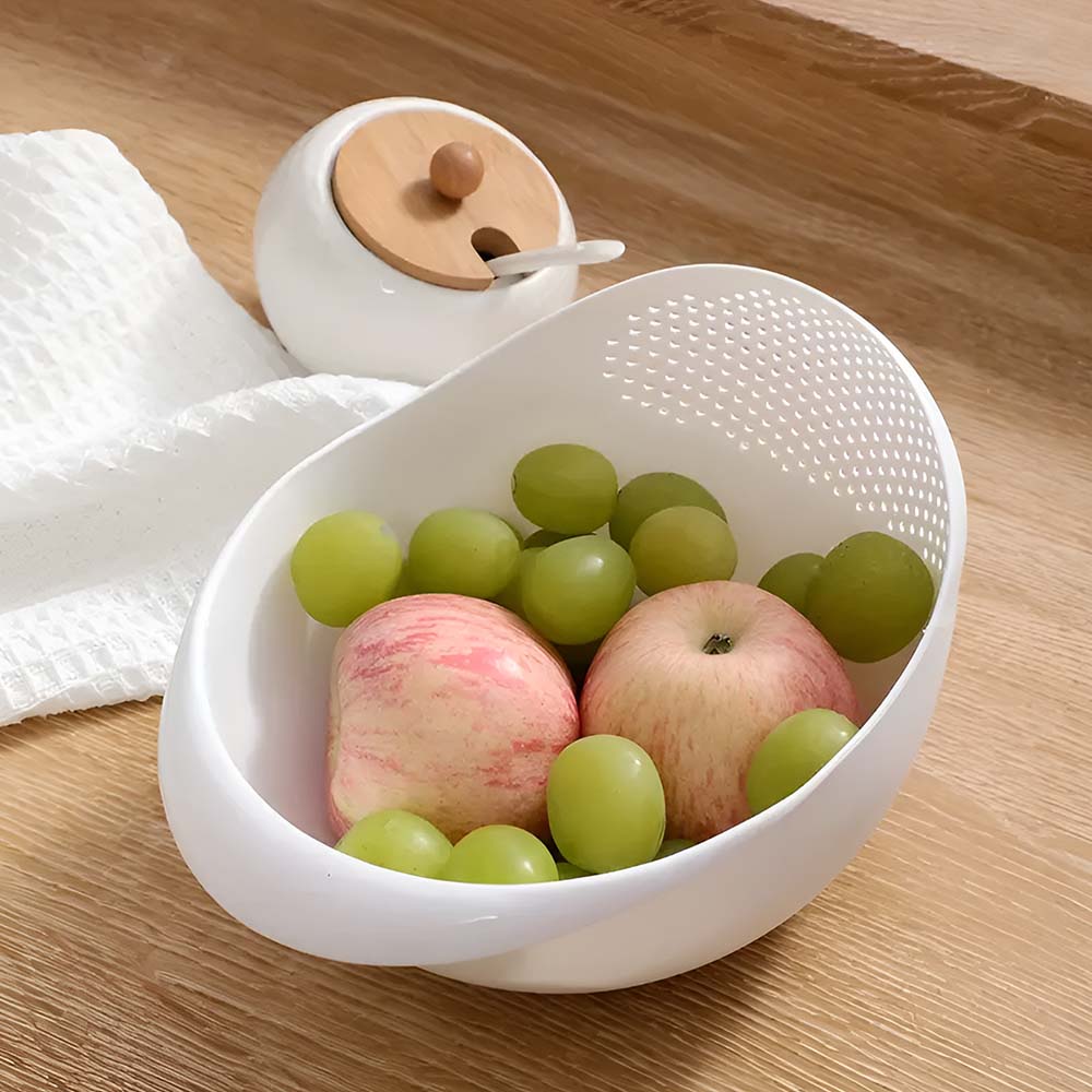 Vas cu Strecurătoare pentru Orez, Salate și Paste