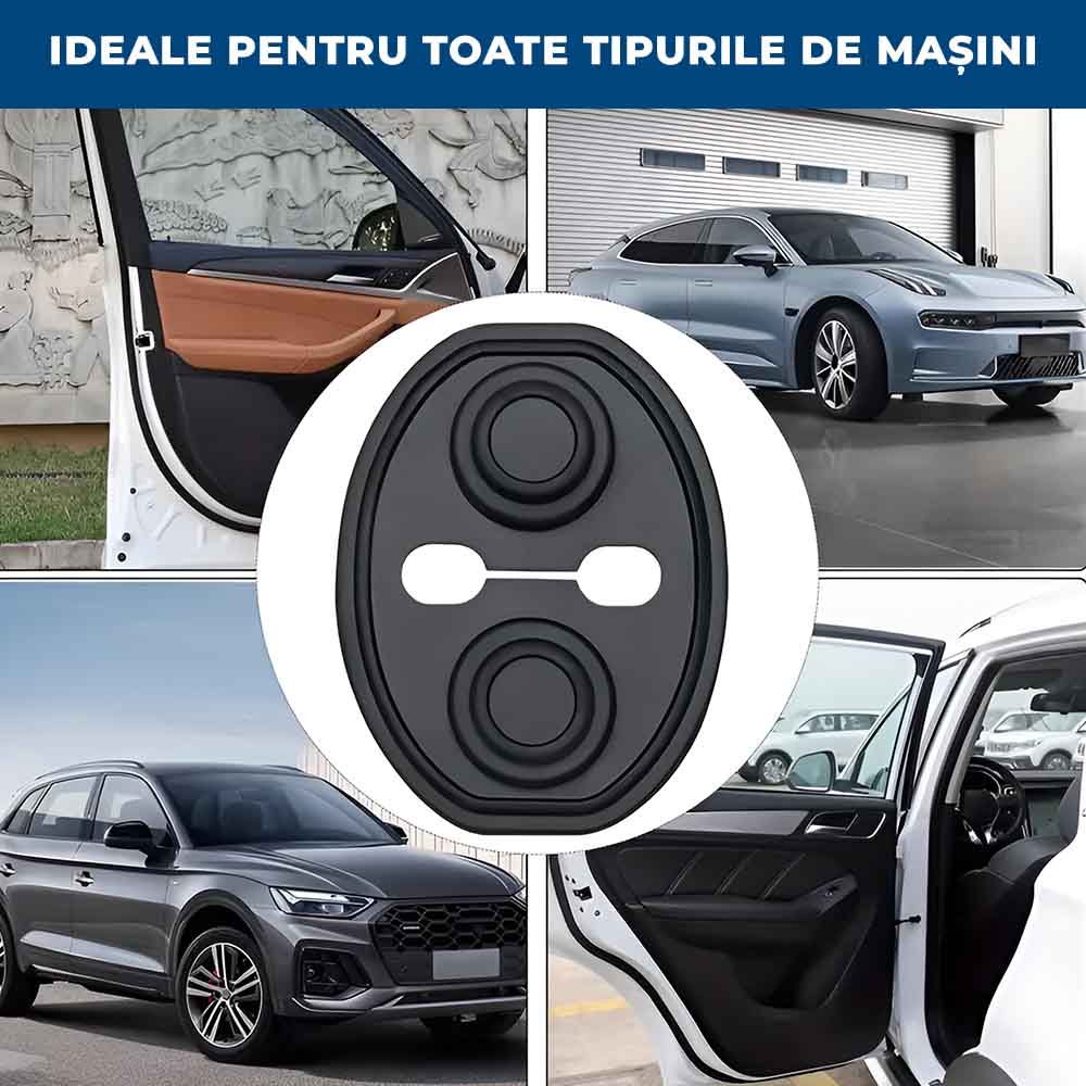 PortiSoft - Set 4 Protecții Anti-Trântire cu Dublu Amortizor din Silicon