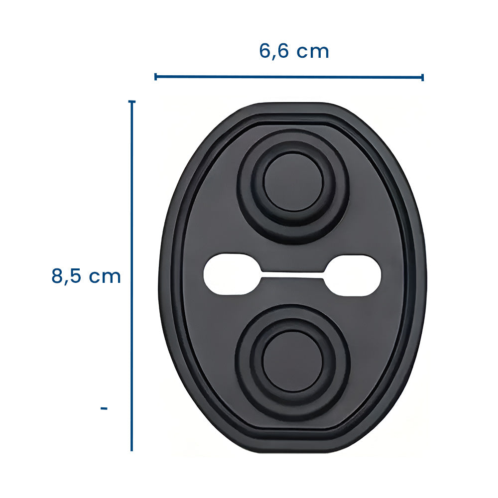 PortiSoft - Set 4 Protecții Anti-Trântire cu Dublu Amortizor din Silicon