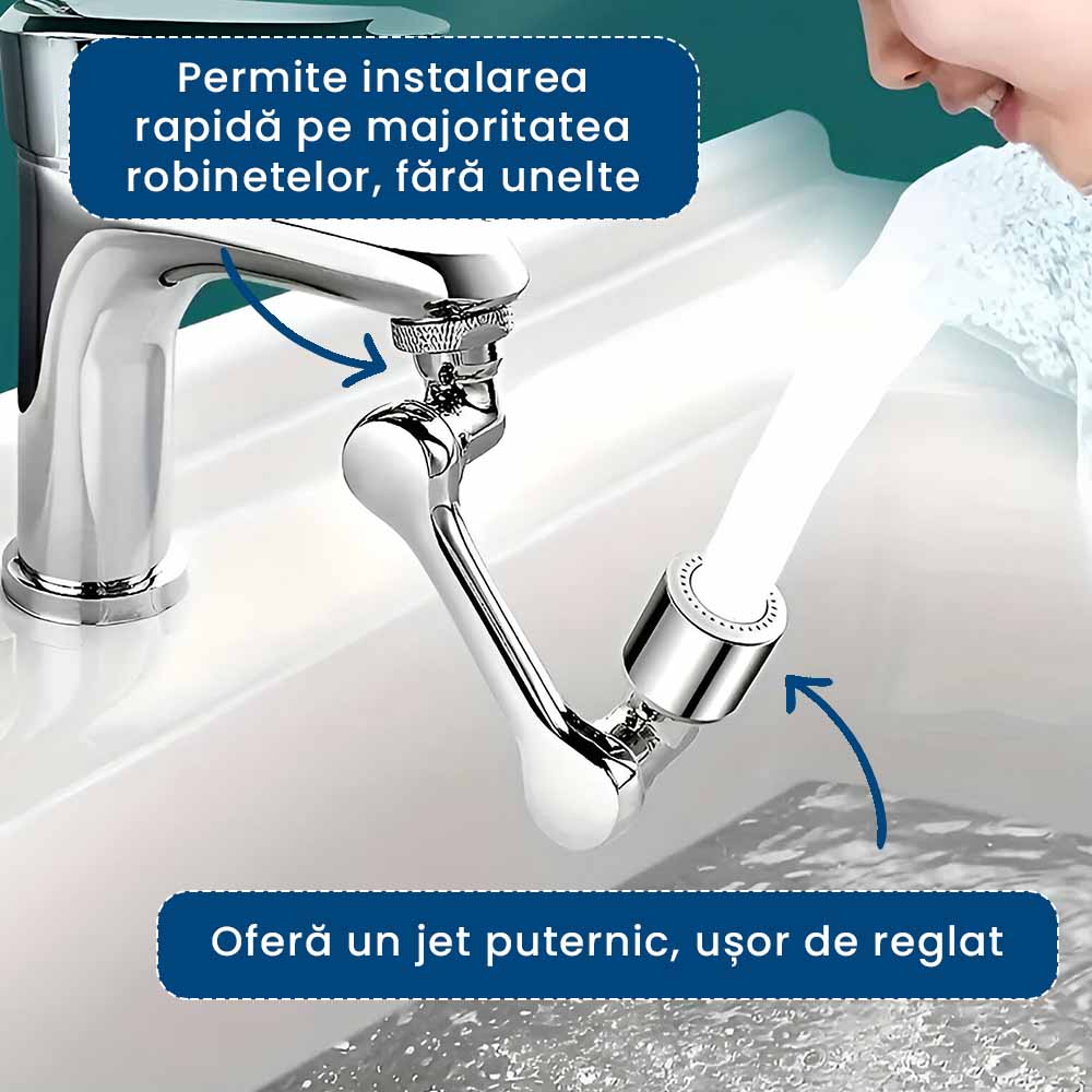 RobiFlex - Atașament Rotativ pentru Robinet