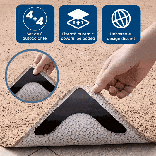 4+4 GRATIS: CovoFix - Autocolante Anti-Alunecare pentru Covor
