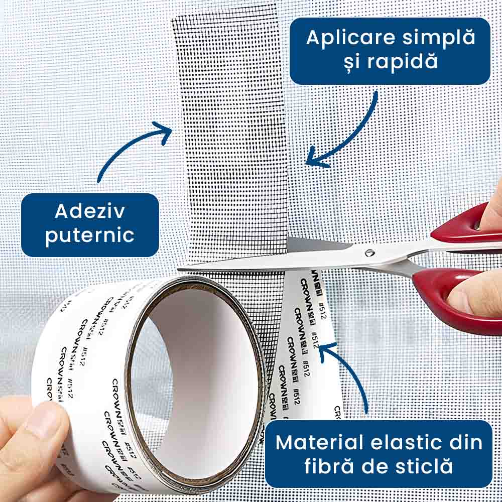 1+1 GRATIS: InsectFix - Bandă Adezivă pentru Repararea Plasei de Insecte