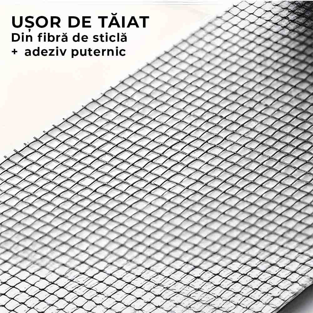 InsectFix - Bandă Adezivă pentru Repararea Plasei de Insecte