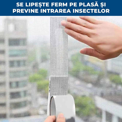 1+1 GRATIS: InsectFix - Bandă Adezivă pentru Repararea Plasei de Insecte