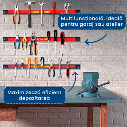 SculeHold - Suport Magnetic pentru Scule care Economisește Spațiu (60 Cm)