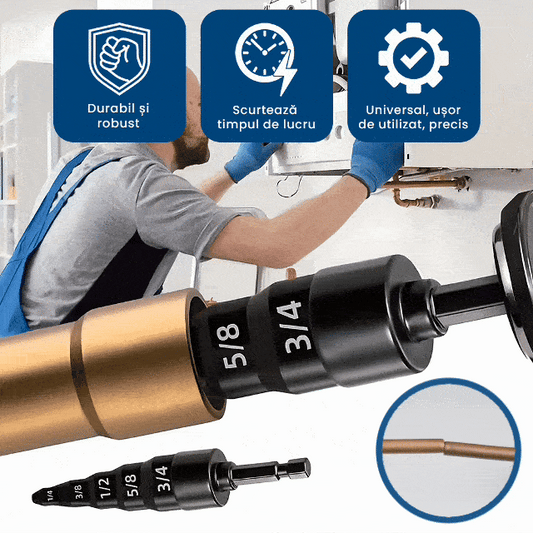 PipeFlex – Burghiu Special pentru Bercuit Țevi Metalice