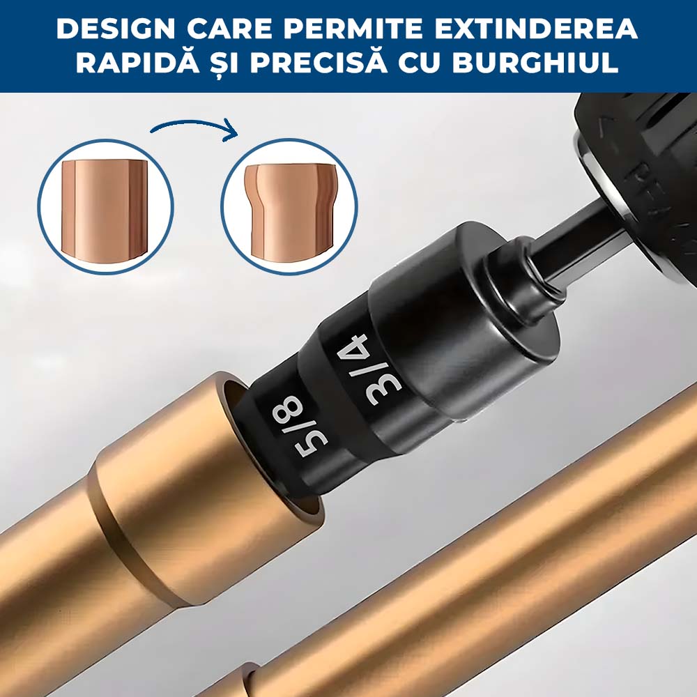 PipeFlex – Burghiu Special pentru Bercuit Țevi Metalice