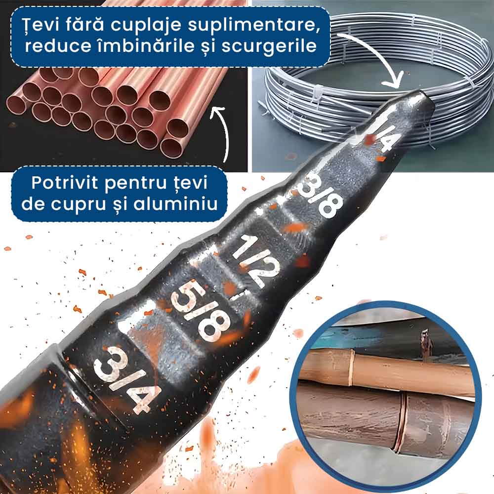 PipeFlex – Burghiu Special pentru Bercuit Țevi Metalice