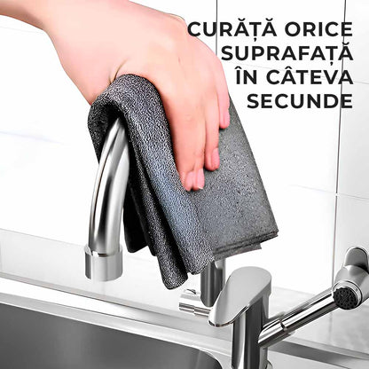 Set 4 Lavete din Microfibră pentru Orice Suprafață