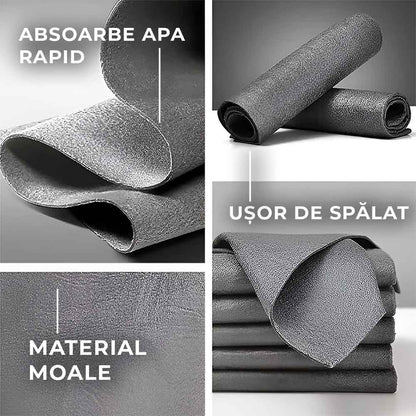 Set 4 Lavete din Microfibră pentru Orice Suprafață