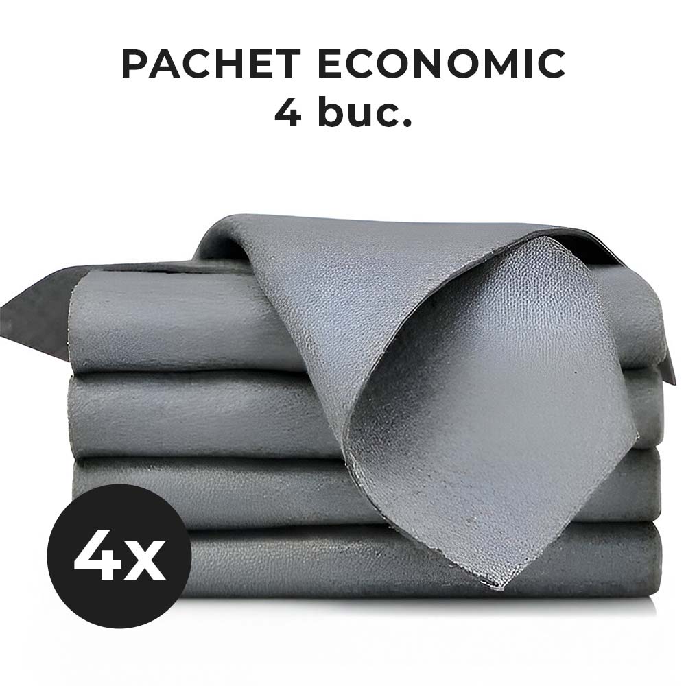 Set 4 Lavete din Microfibră pentru Orice Suprafață