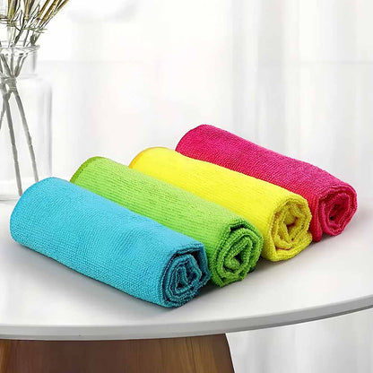 Set 4 Lavete din Microfibră Multicolore