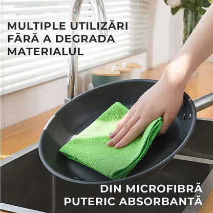 Set 4 Lavete din Microfibră Multicolore