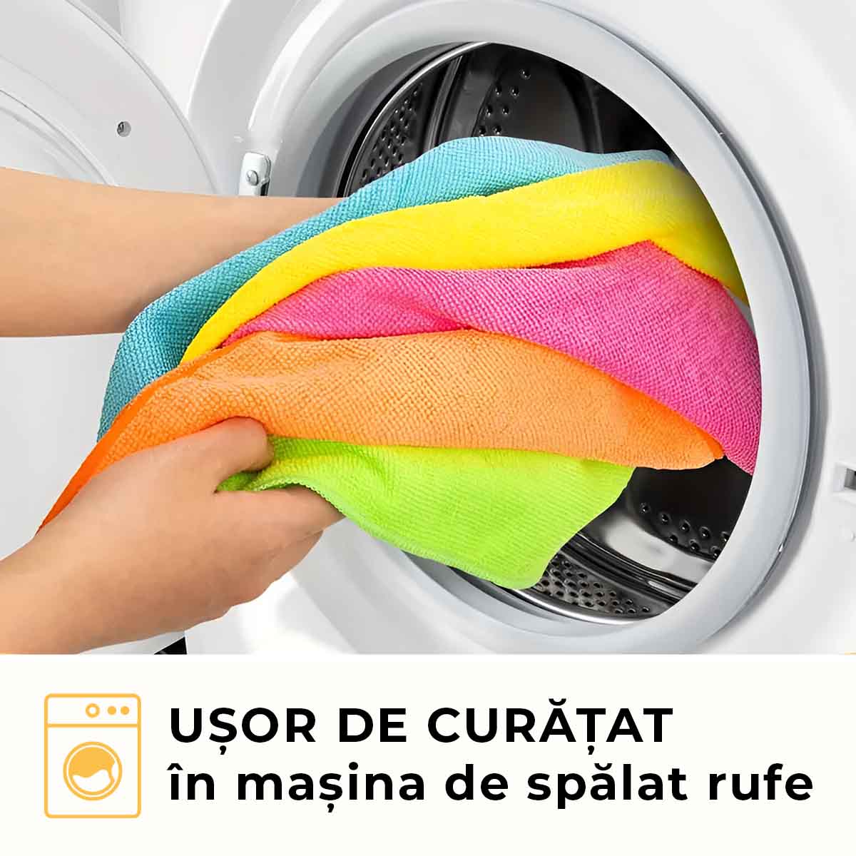 Set 4 Lavete din Microfibră Multicolore