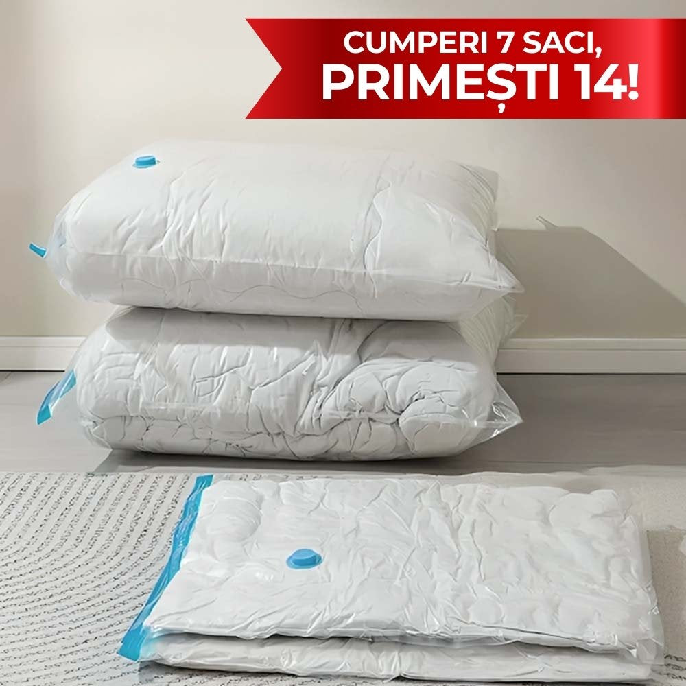 OFERTĂ 7+7 Set 7 Saci de Vidat pentru Depozitare