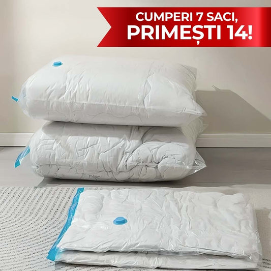OFERTĂ 7+7 Set 7 Saci de Vidat pentru Depozitare