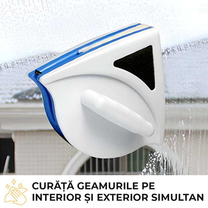 Ștergător Magnetic Dublu pentru Geamuri