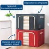 DepoBox 100L – Cutie pentru Depozitare Ultra Spațioasă, Pliabilă, cu Fermoar și Fereastră