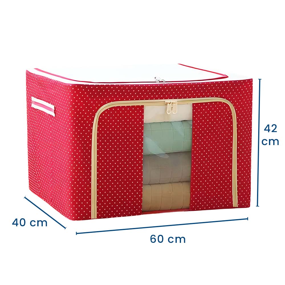 DepoBox 100L – Cutie pentru Depozitare Ultra Spațioasă, Pliabilă, cu Fermoar și Fereastră