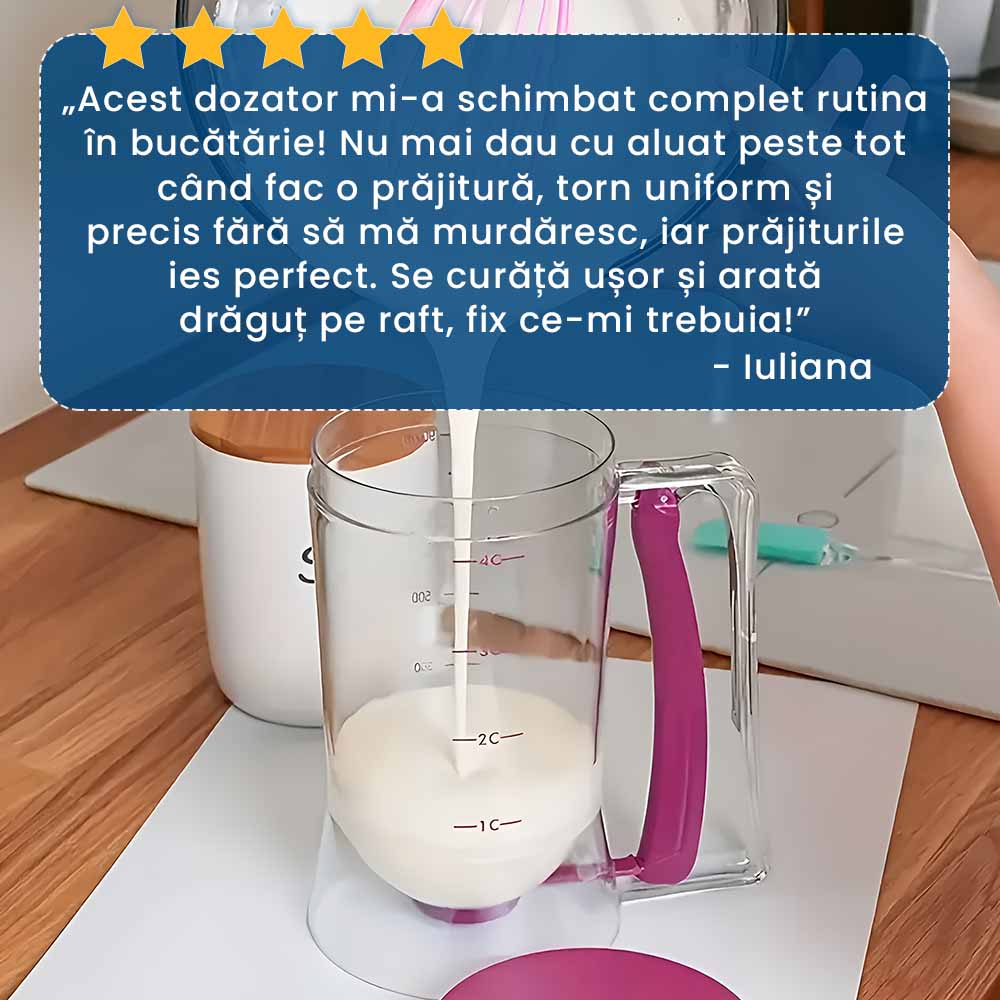 AluatEasy - Dozator de Aluat pentru Clătite și Prăjituri