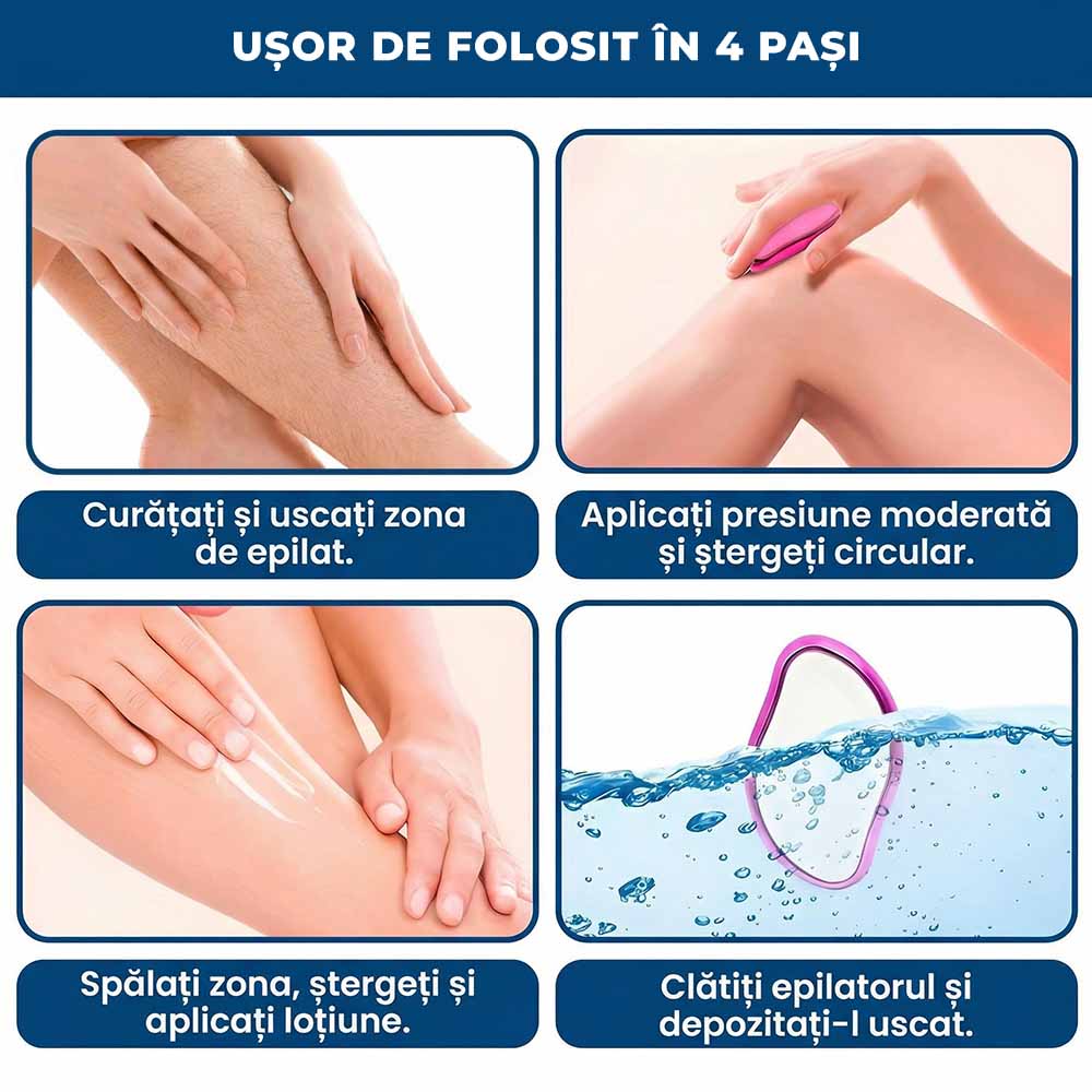 GlowEpil – Epilatorul Magic pentru Piele Netedă fără Tăieturi